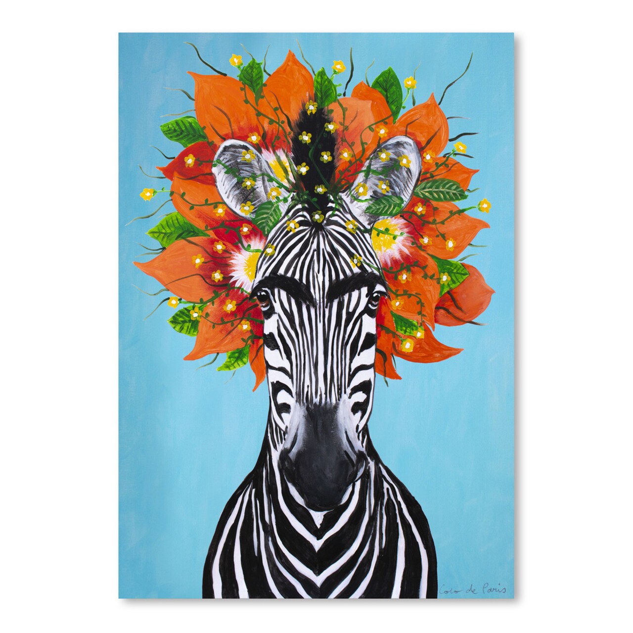 Zebra by Coco De Paris  Poster Art Print - Americanflat